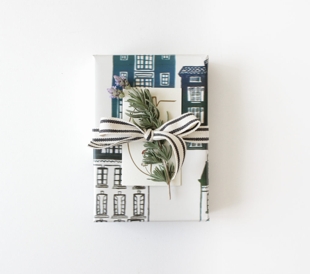 gift wrap with plant featured