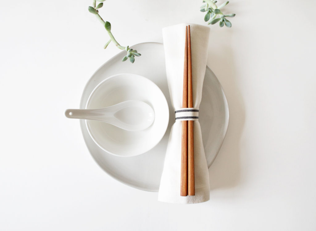 Asian place setting