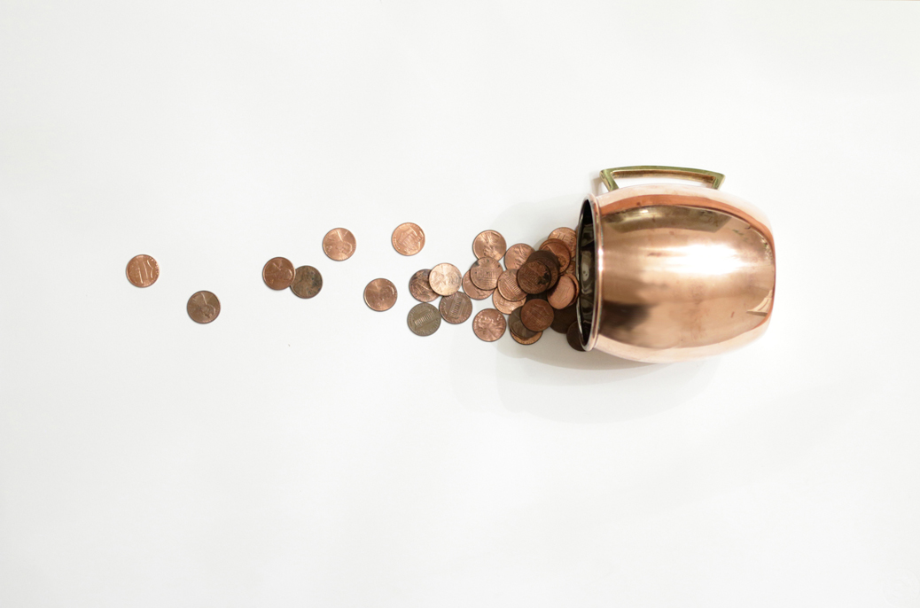 Thrifty copper mug