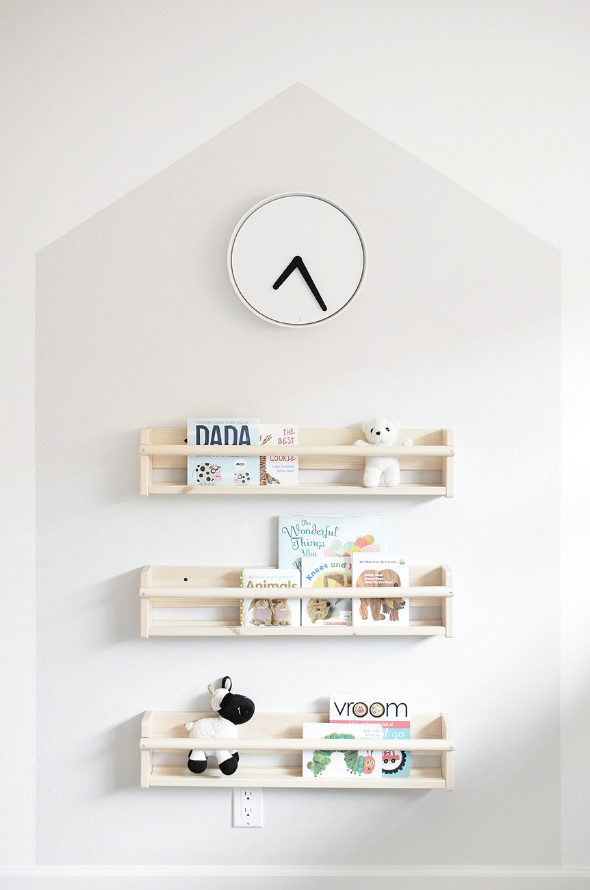 Clock Tower Shelves Kids Room