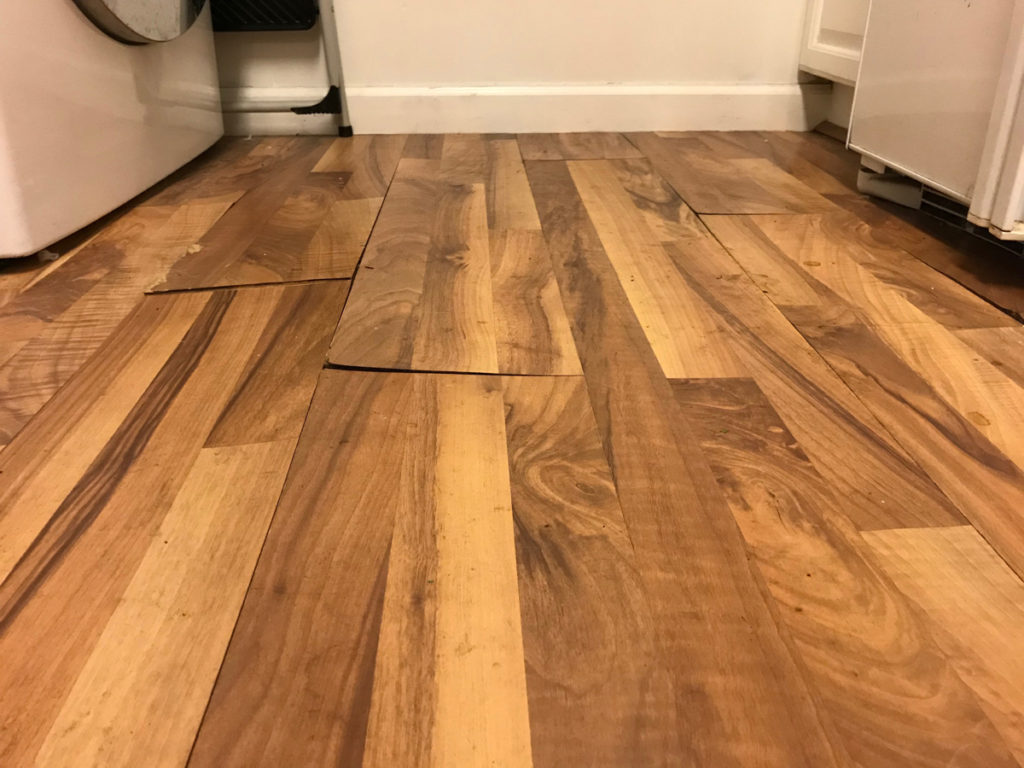 warped floor boards