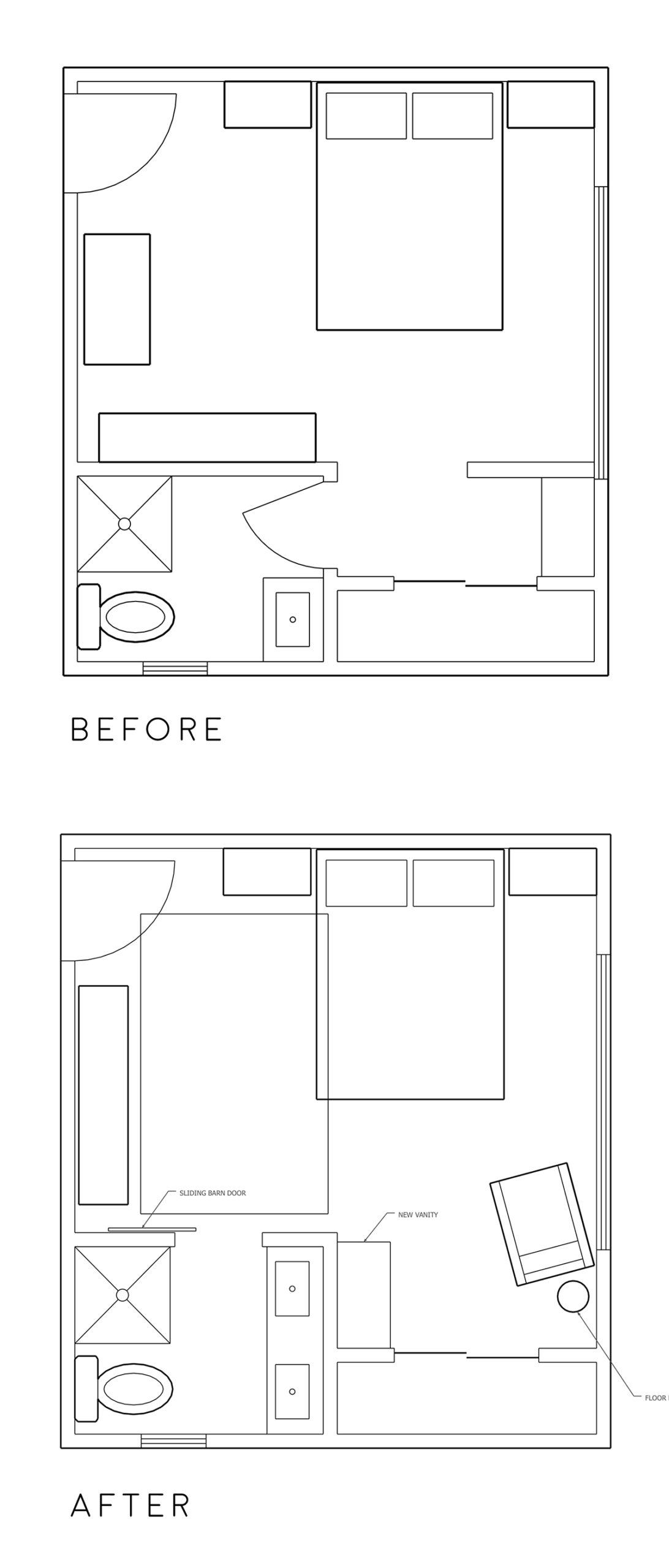 Tiny master bathroom floor plans