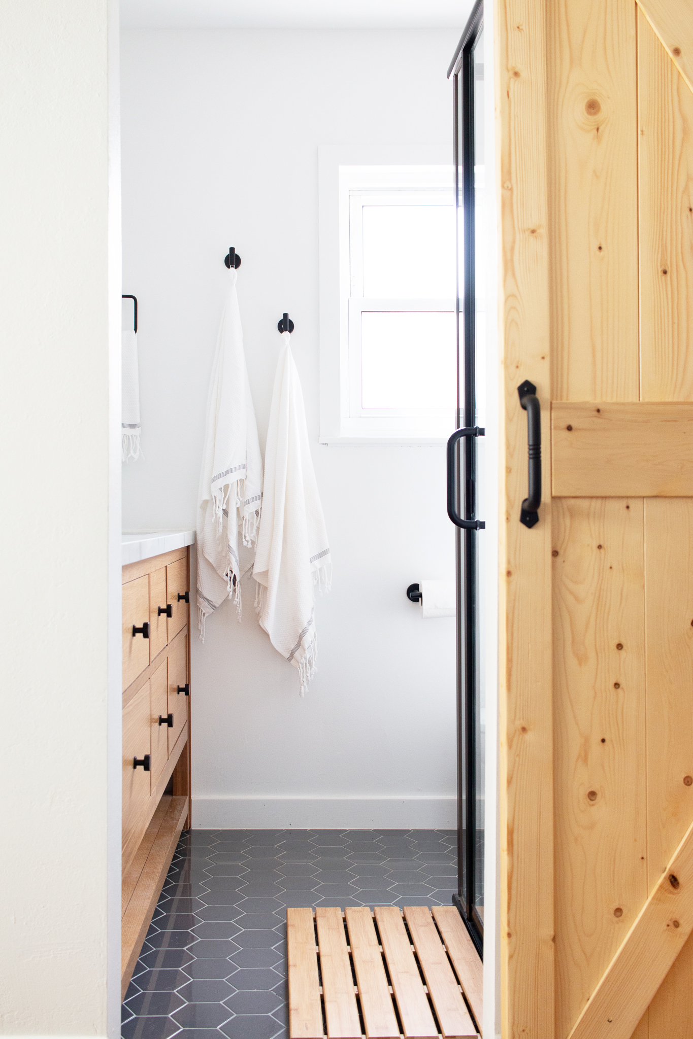 After: Tiny Master Bathroom