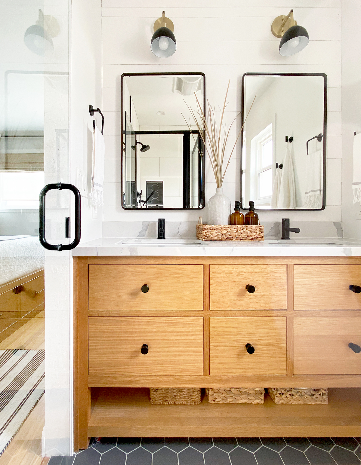 Custom Oak Vanity